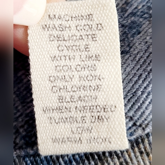 Marsh Landing Women's Denim Jacket L Blue Brown Paisley Floral Print 100% Cotton - Picture 12 of 12